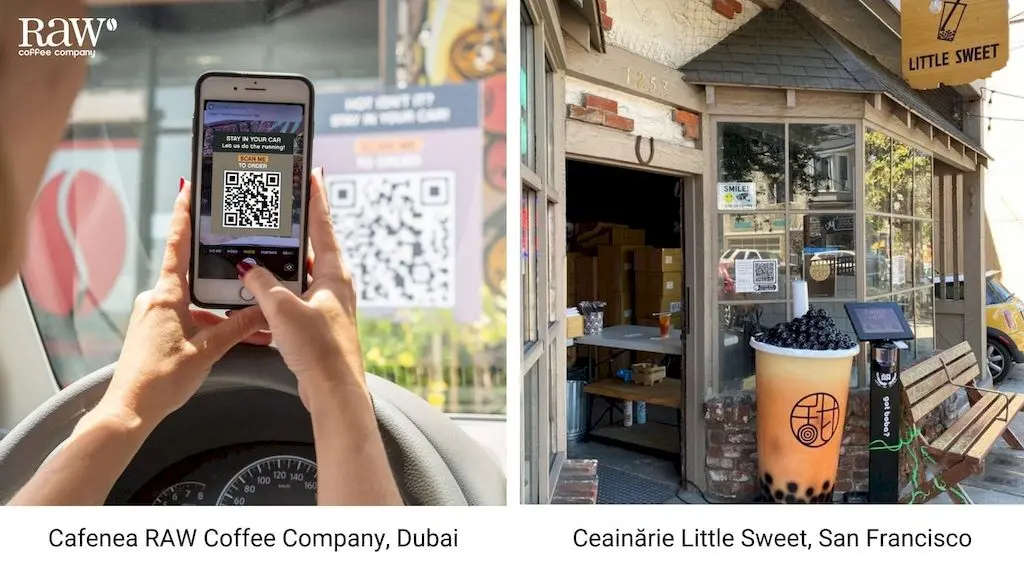 meniu qr, exemple de plasare in restaurante