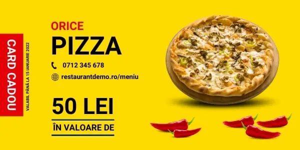 idei de marketing pentru restaurante de craciun, card cadou