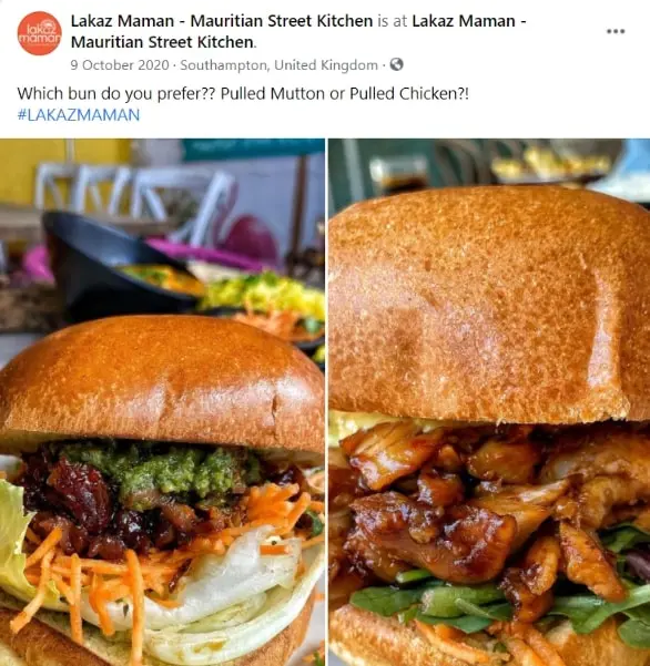 idei postari social media restaurante, sondaje