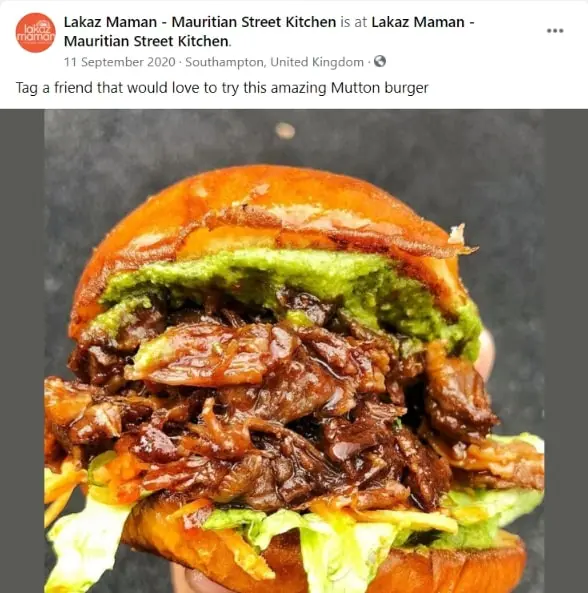 idei postari social media restaurante, tag-uieste un prieten