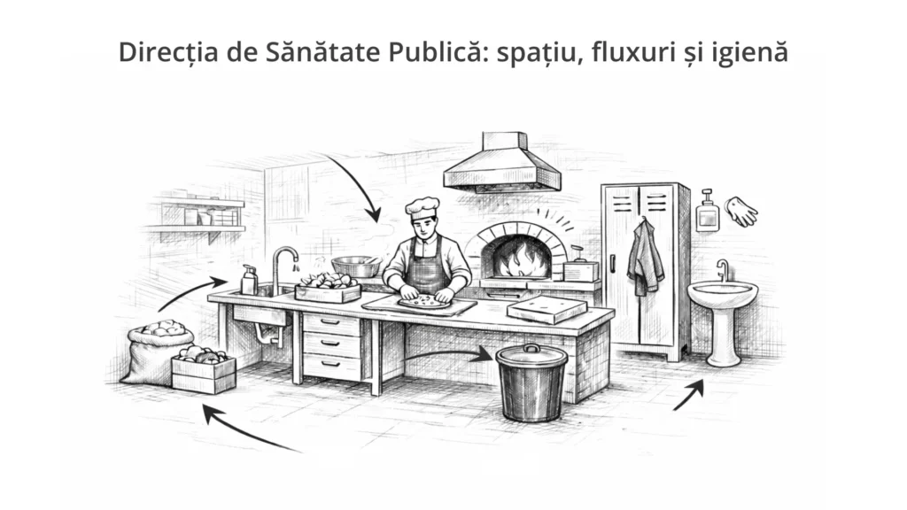 Aviz DSP pentru pizzerie – spațiu, fluxuri de lucru și condiții de igienă